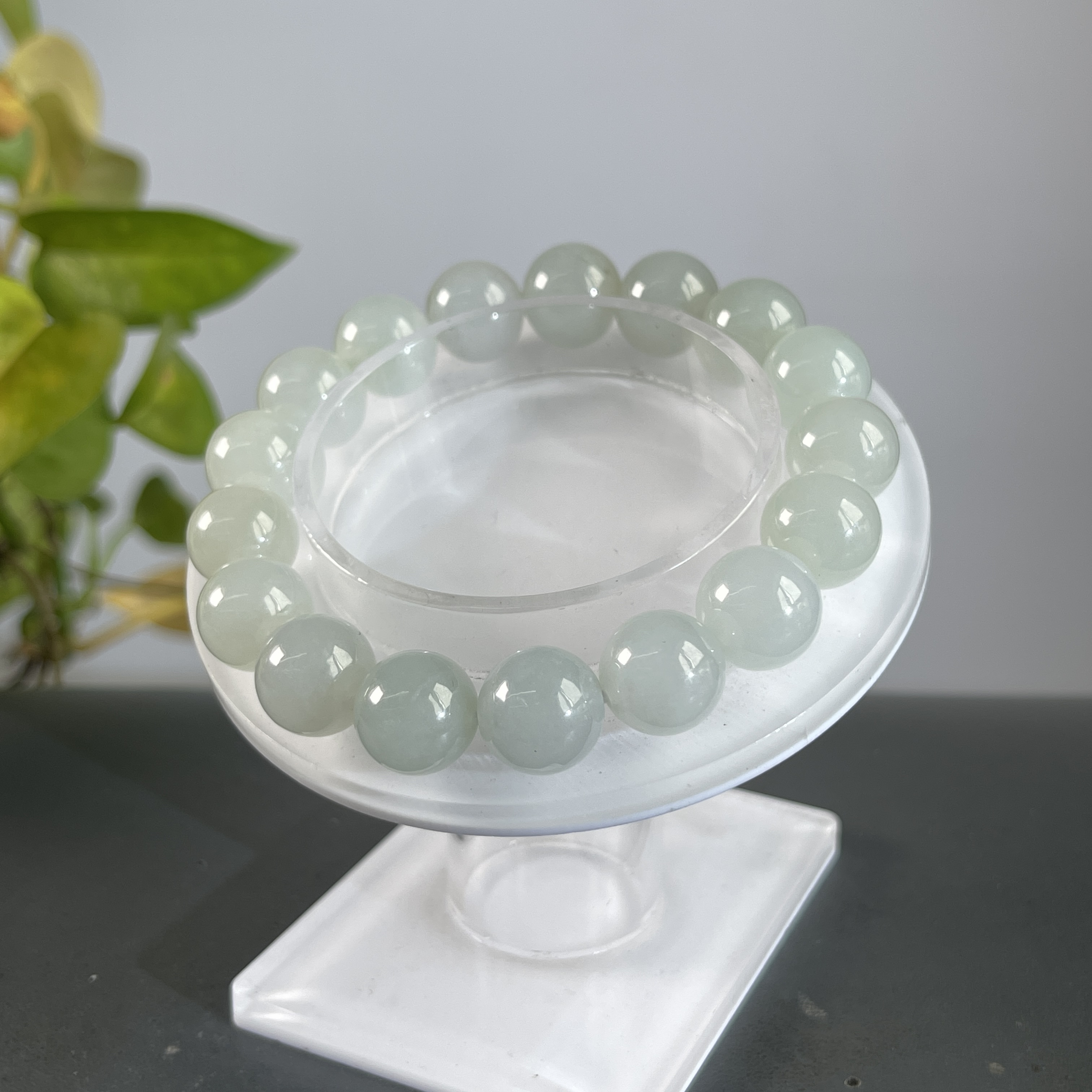 JYA23-207  天然缅甸A货翡翠  翡翠手串