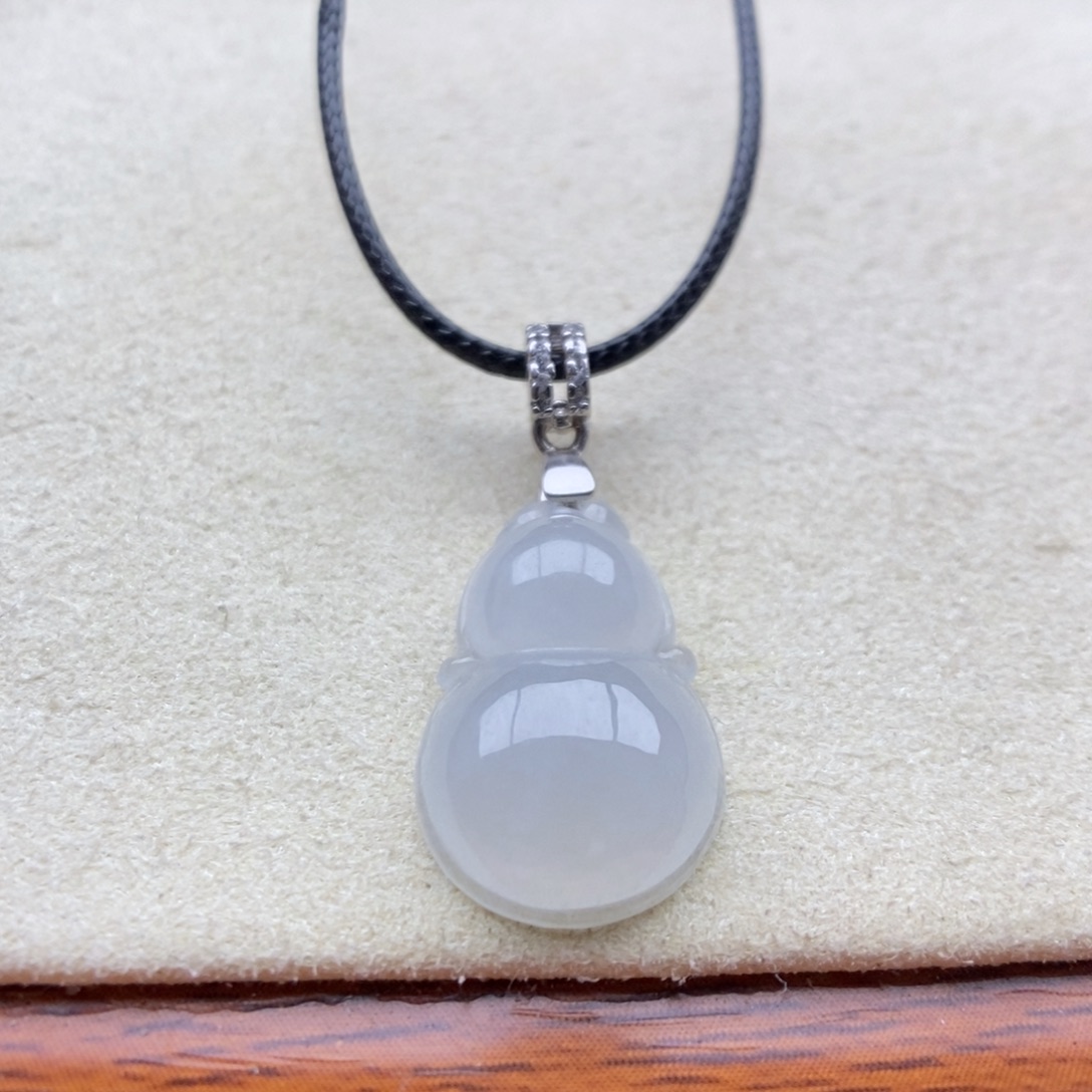 翡翠银S925镶嵌颈饰吊坠4