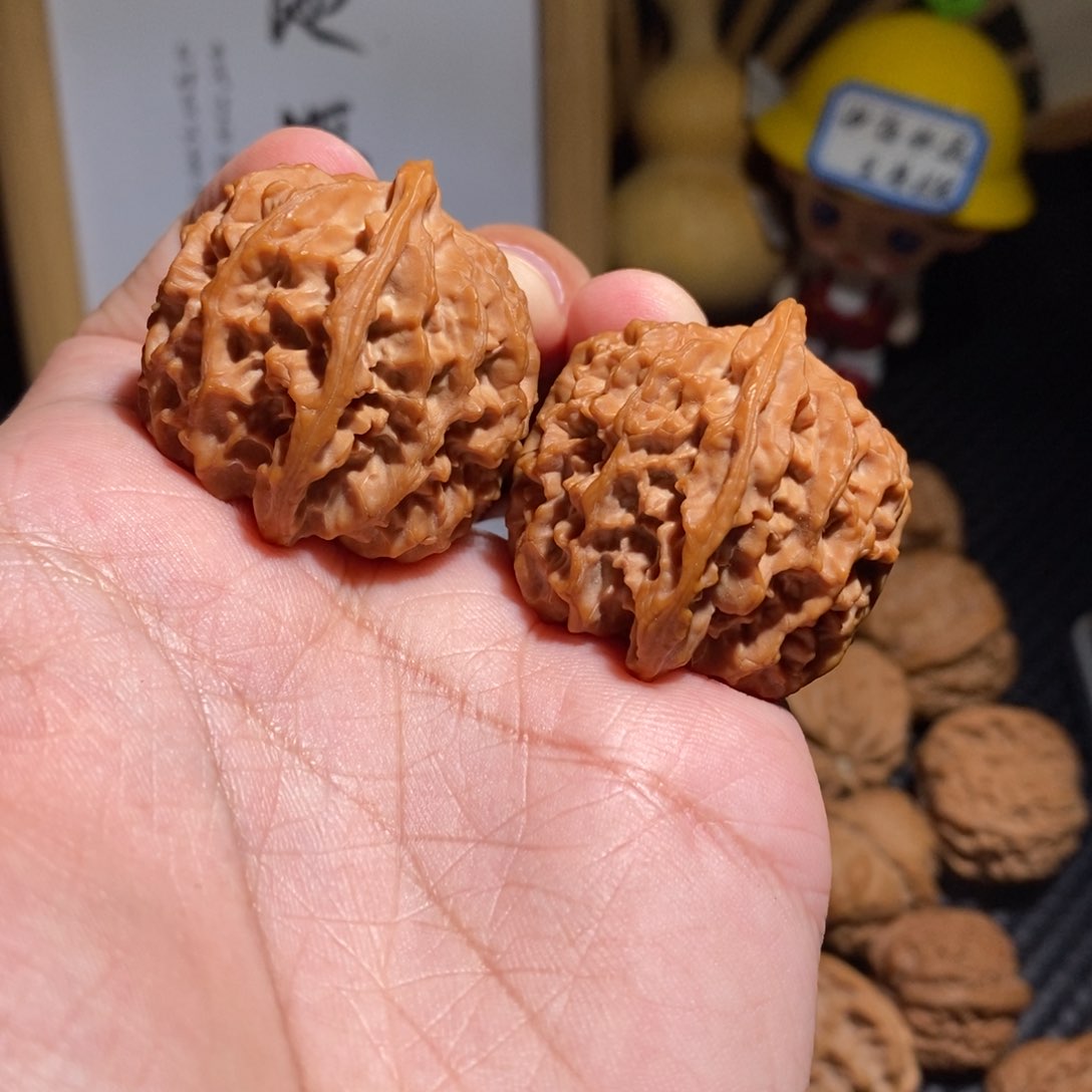 文玩核桃把件37全品原装苹果