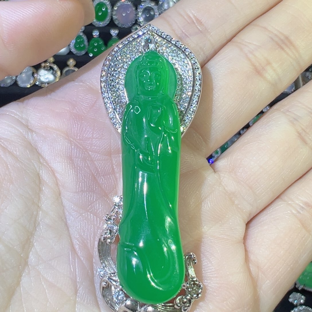 玛瑙/玉髓颈饰银S925镶嵌