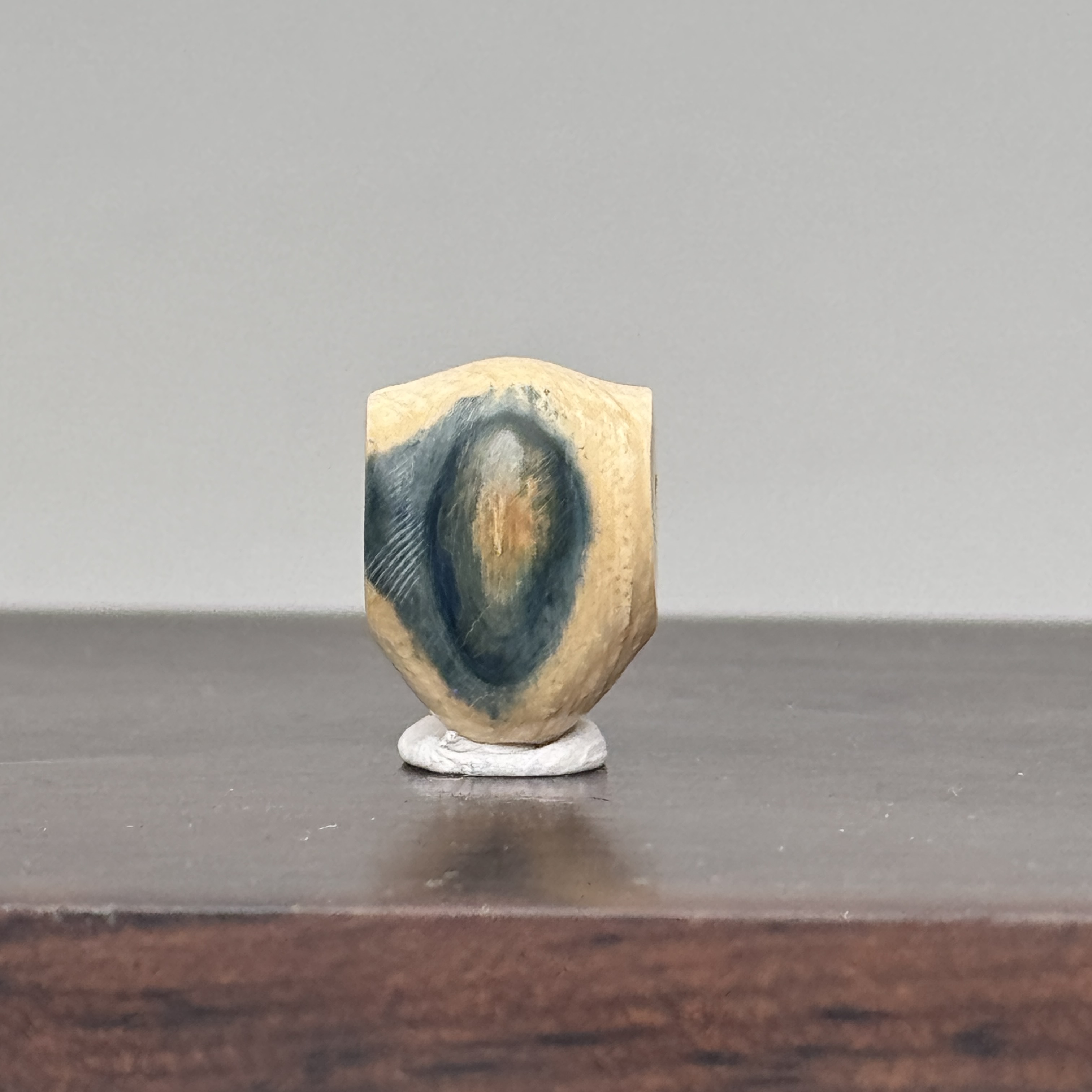 DEZHI/德志10*13mm蓝皮鲨鱼背三通天然猛犸牙配饰A440