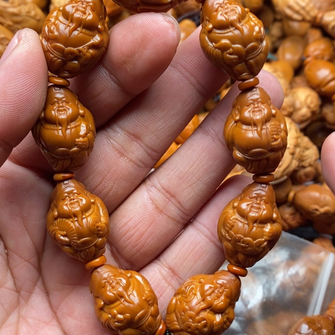 橄榄核手串元价财神