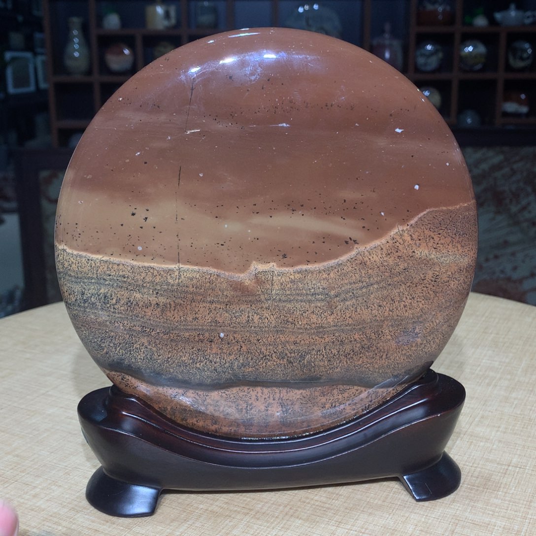 紫砂广西国画石摆件，收藏观赏