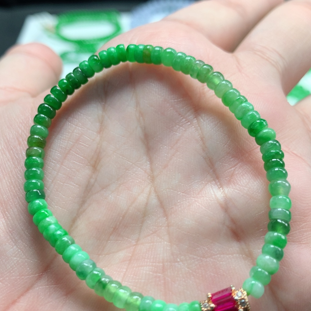 翡翠未镶嵌手链翡翠