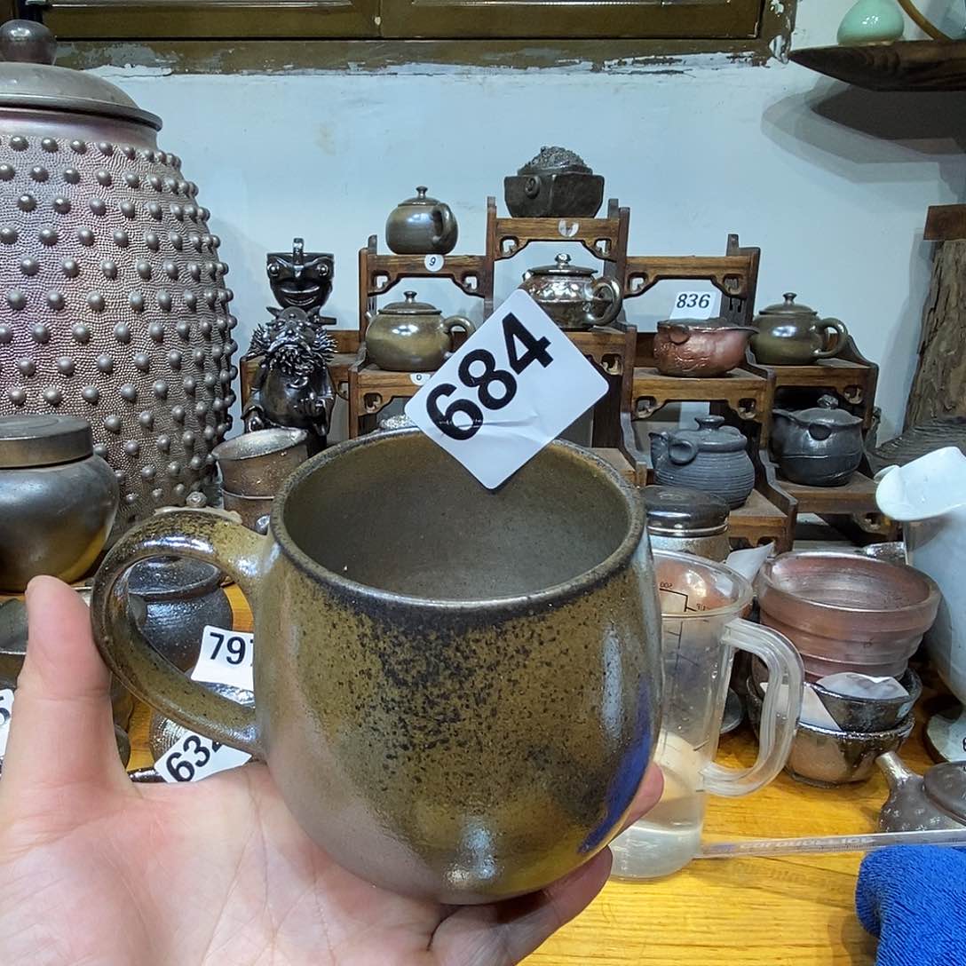 高温柴烧陶泥马克杯