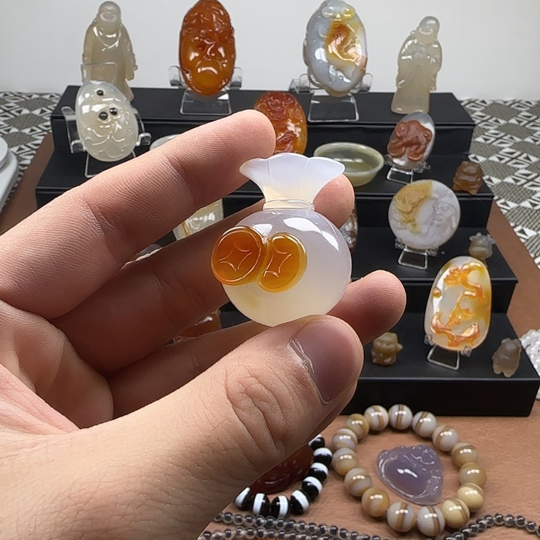 玛瑙/玉髓未镶嵌颈饰