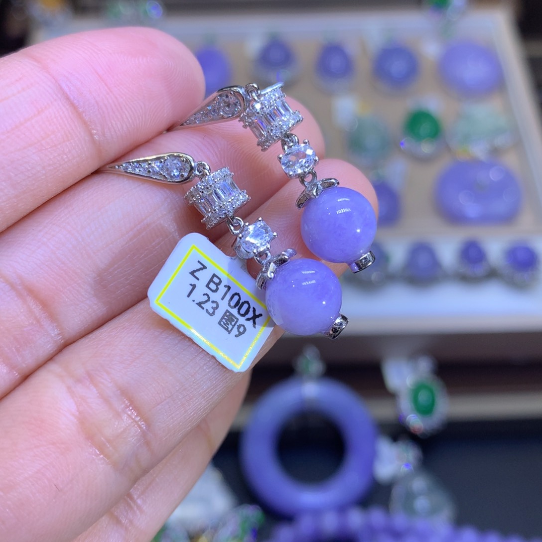 翡翠颈饰银S925镶嵌翡翠