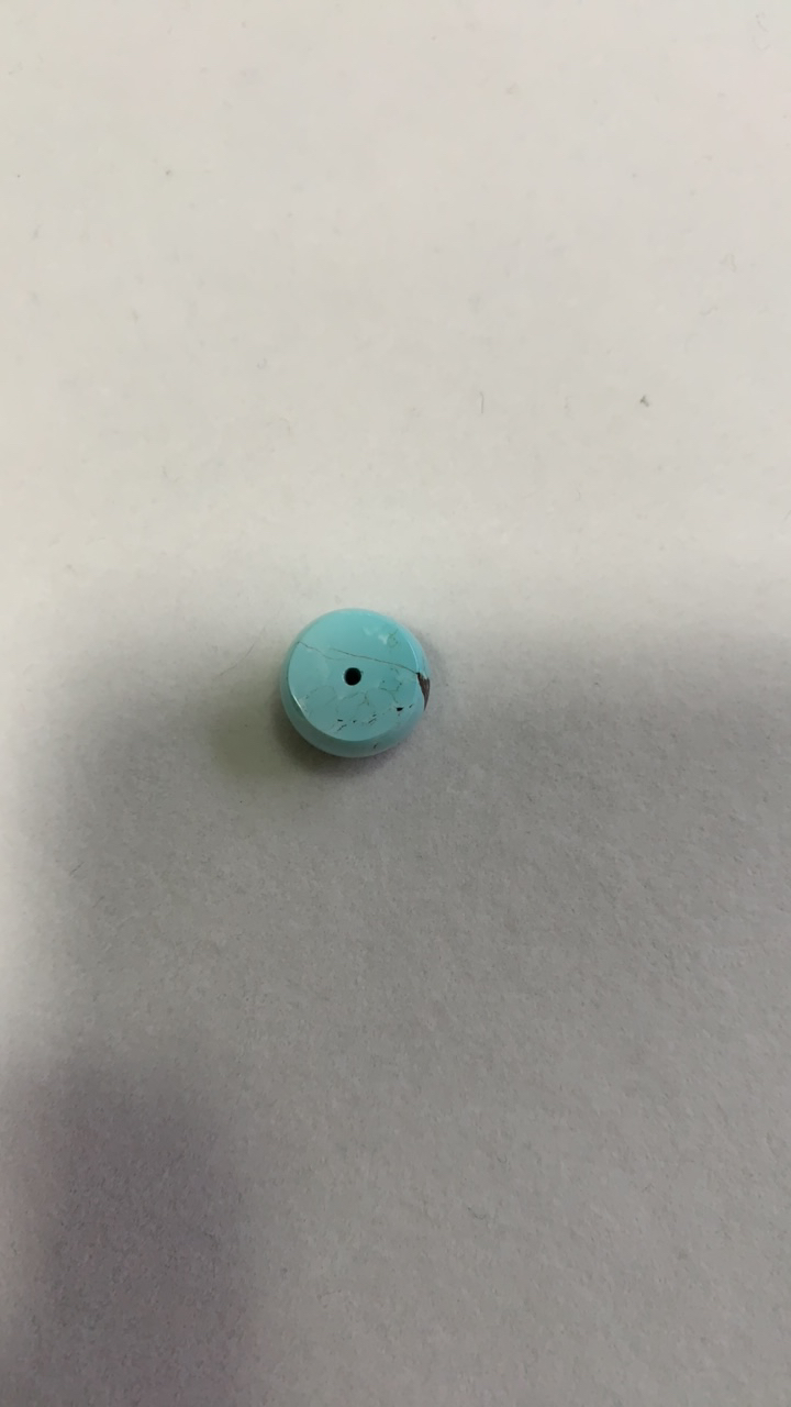 天然原矿绿松石隔片