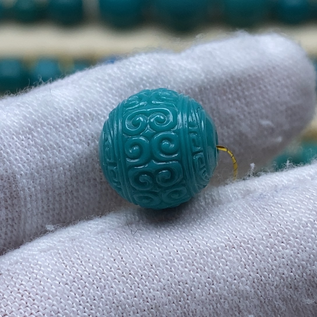 绿松石未镶嵌珠宝奇石11.7mm