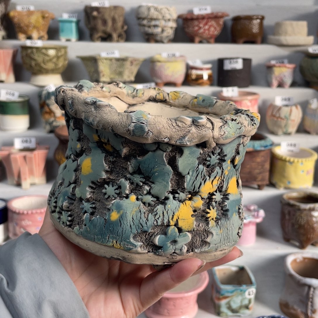 微瑕陶艺多肉花盆81