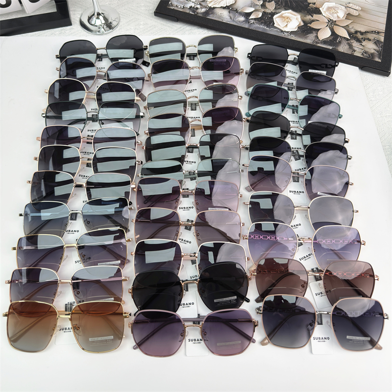 可挑选新款潮流女士偏光镜 女时尚金属偏光墨镜 休闲百搭太阳镜