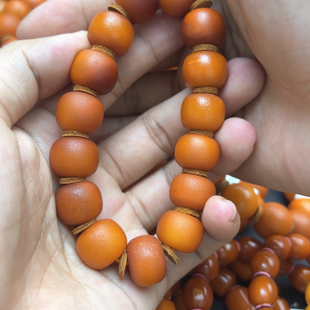 未镶嵌琥珀手链蜜蜡