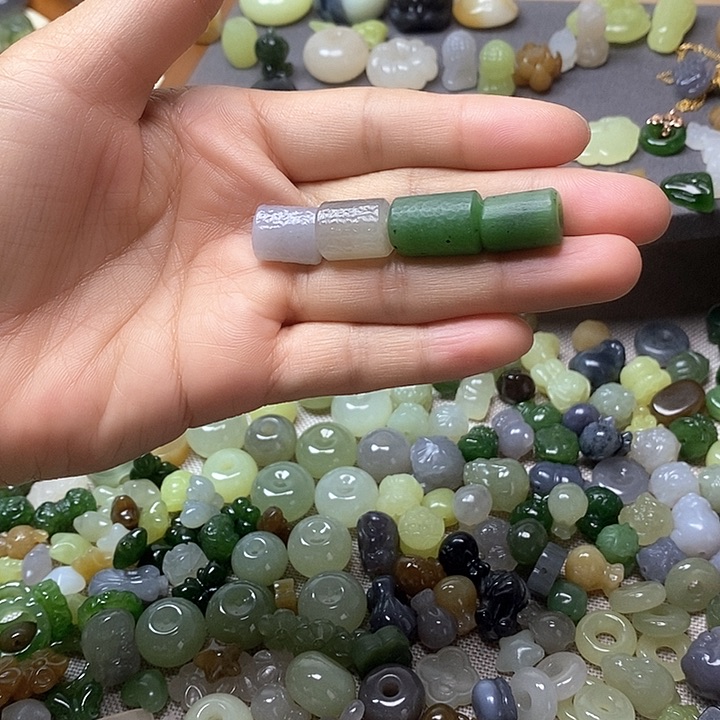 未镶嵌和田玉挂件桶珠98一个多样性发其一