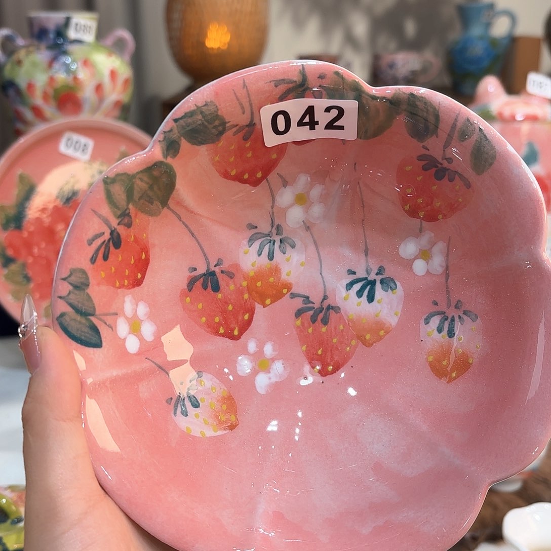 景德镇手绘高温釉下彩陶瓷茶具