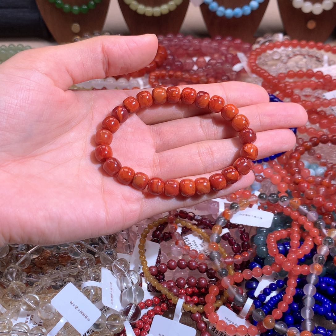 合金手链南红玛瑙芮*西