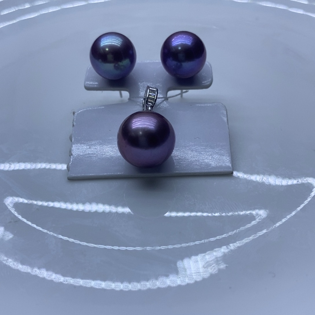 淡水珍珠吊坠(不含链)银S925镶嵌啊**啊