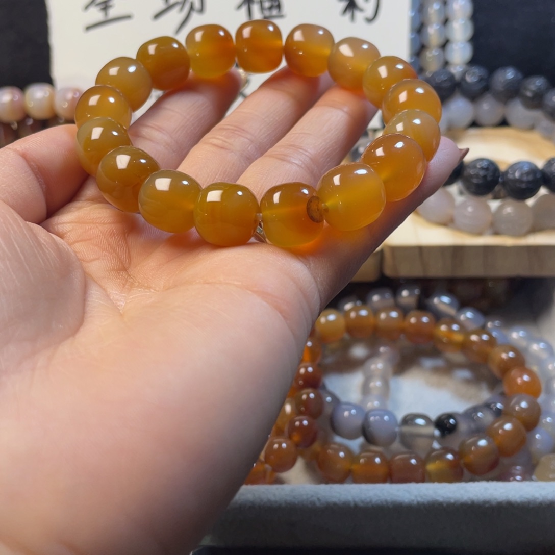 玛瑙/玉髓未镶嵌手链