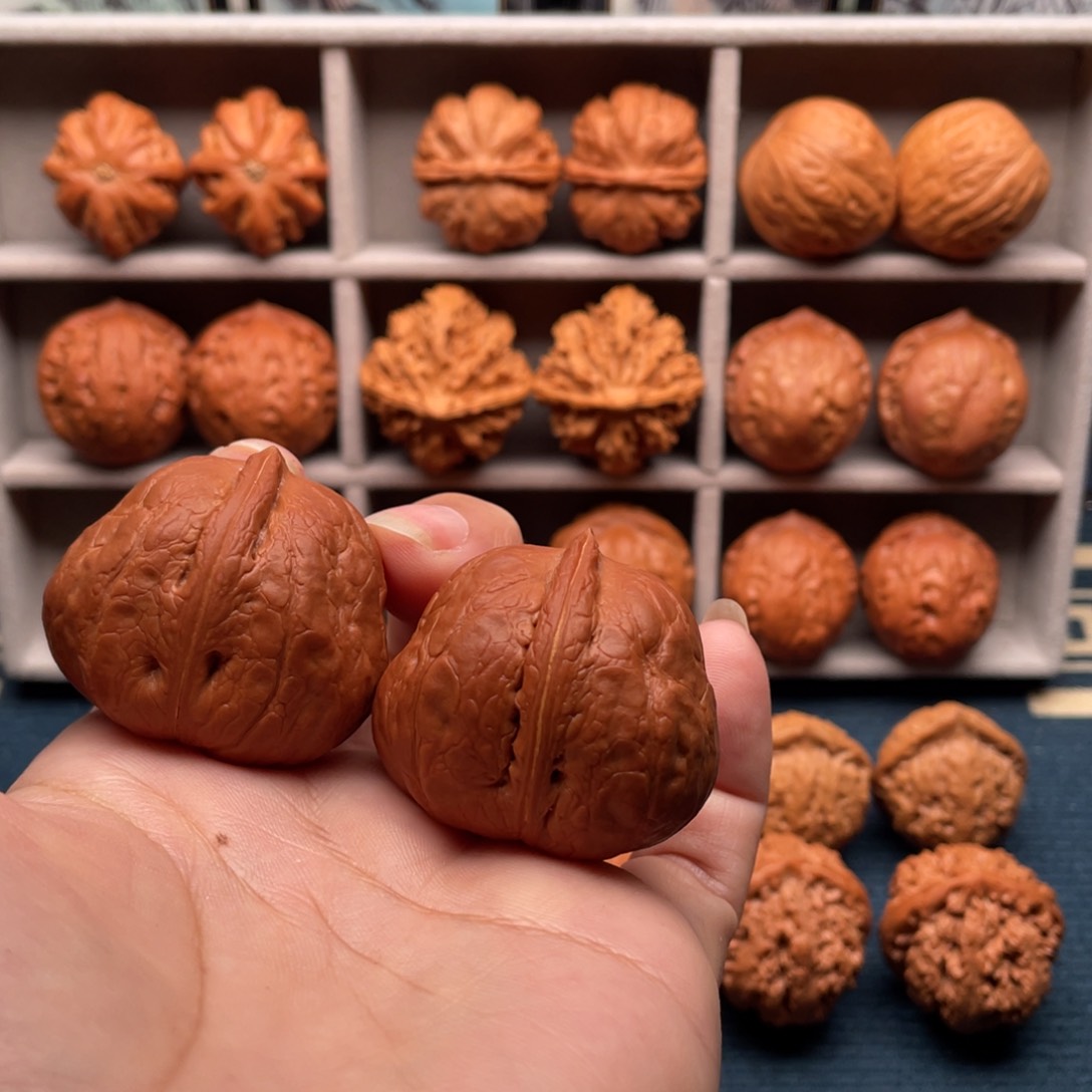 把件文玩核桃没****字元宝肚