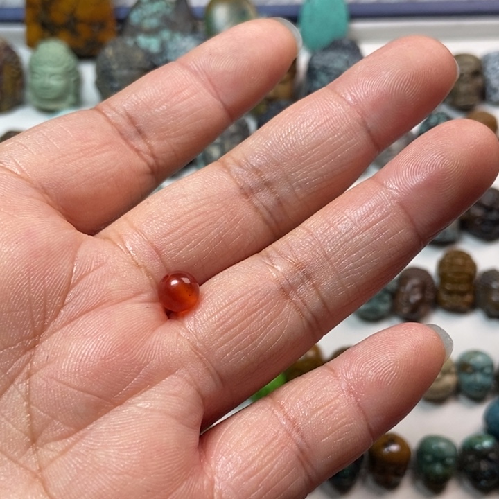 南红玛瑙未镶嵌颈饰