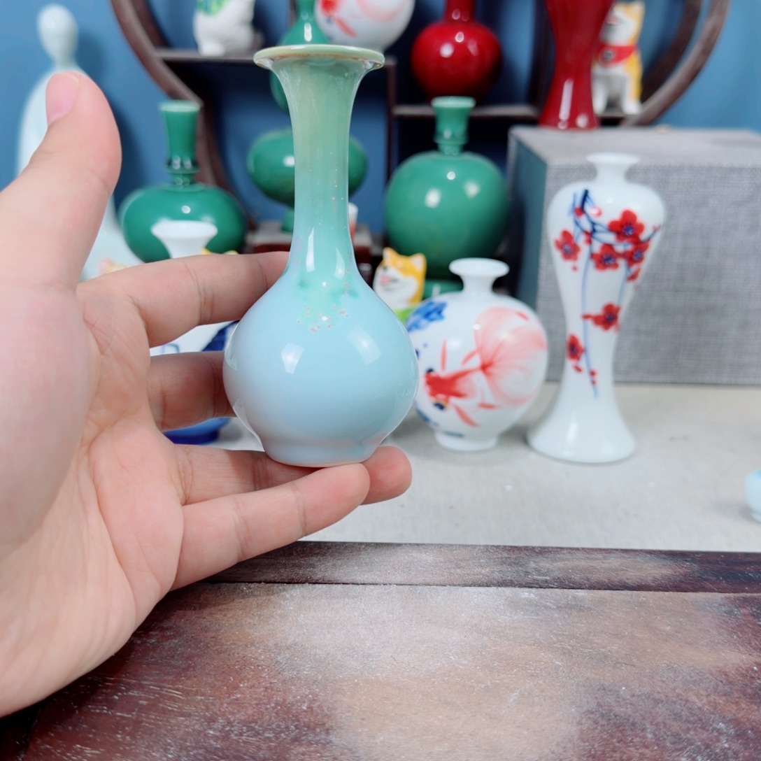 陶瓷手工小花器摆件