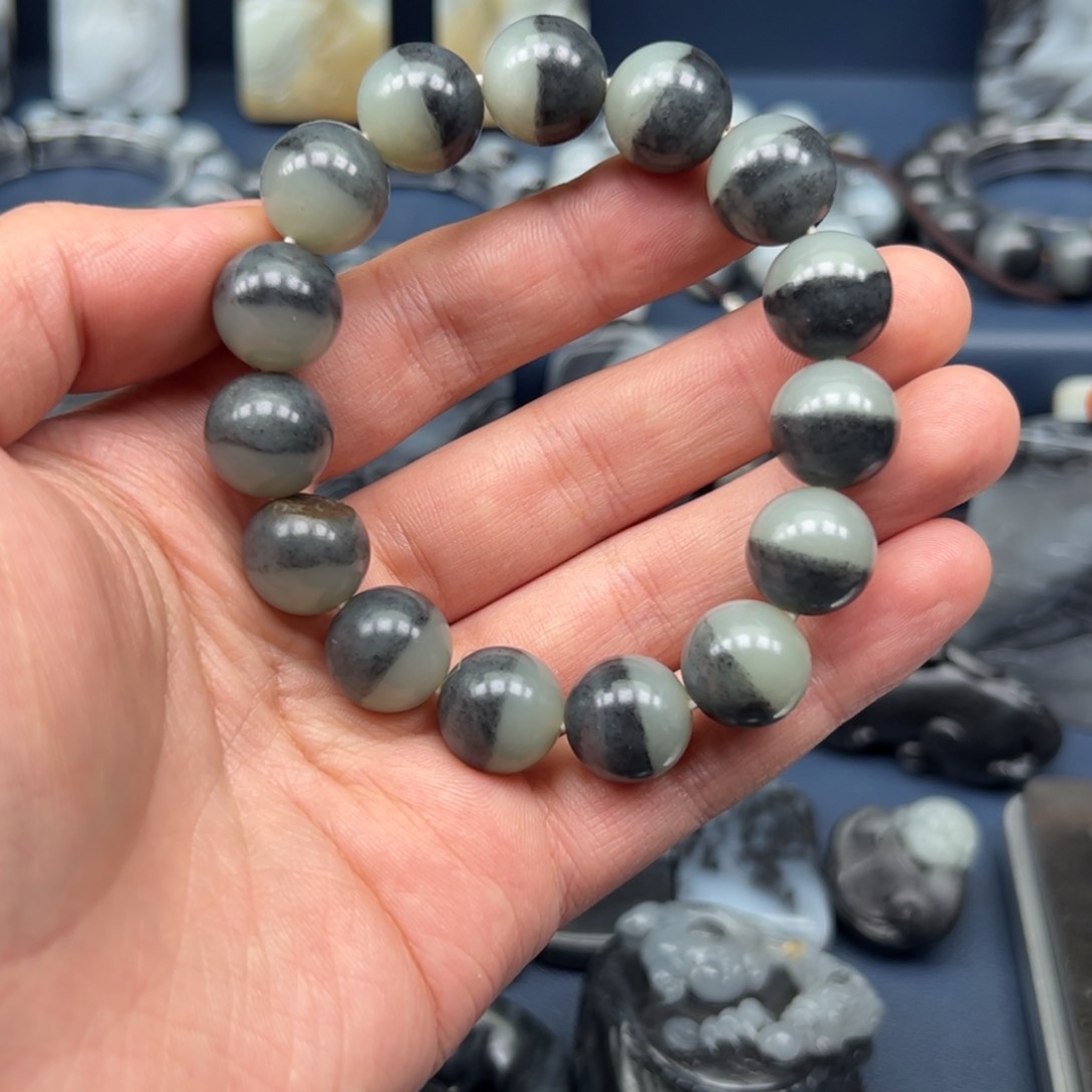 和田玉手串未镶嵌简**繁