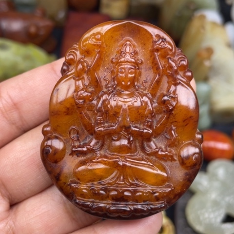 蛇纹石玉未镶嵌颈饰19