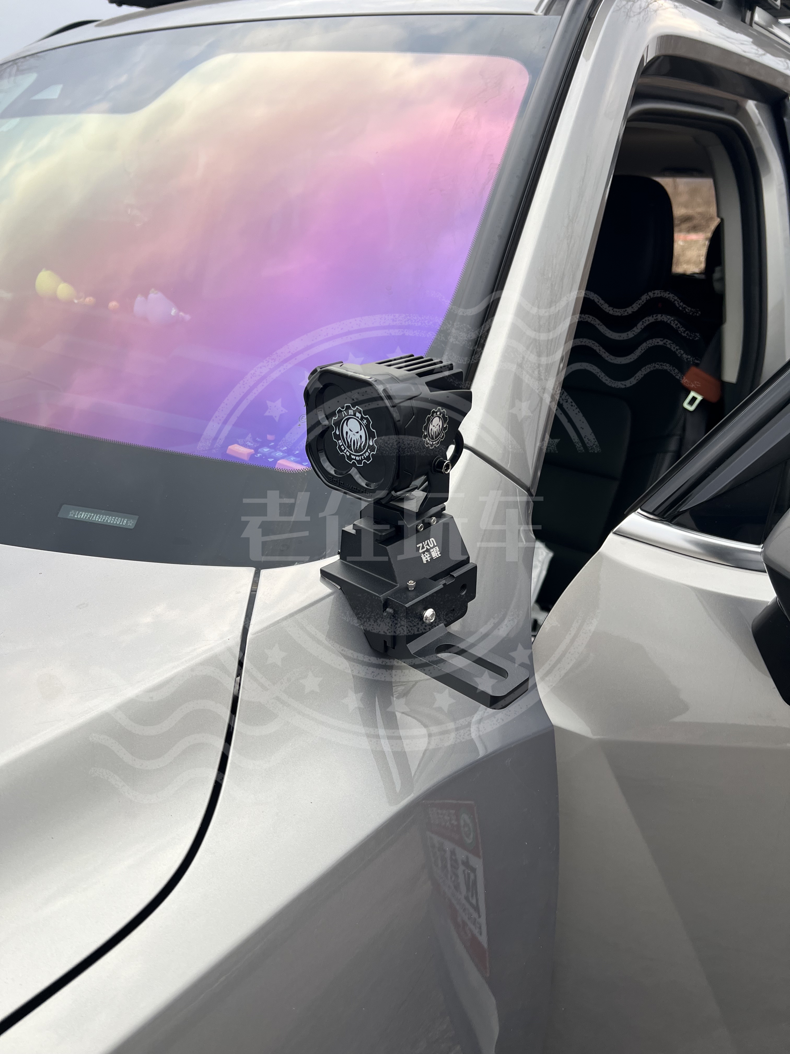 长城哈弗蓝山坦克A柱射灯专车专用支架单灯双灯快拆支架