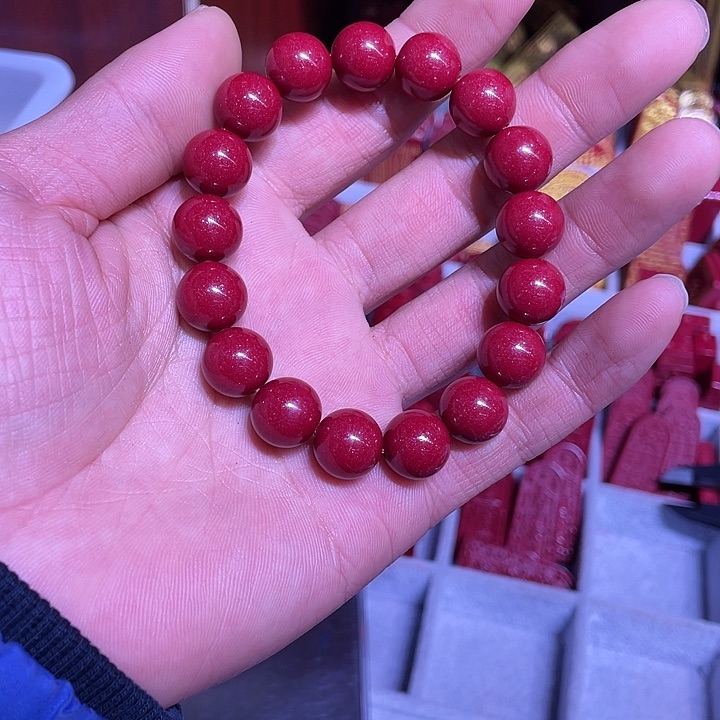 天然辰砂乾*紫金砂12毫米17颗