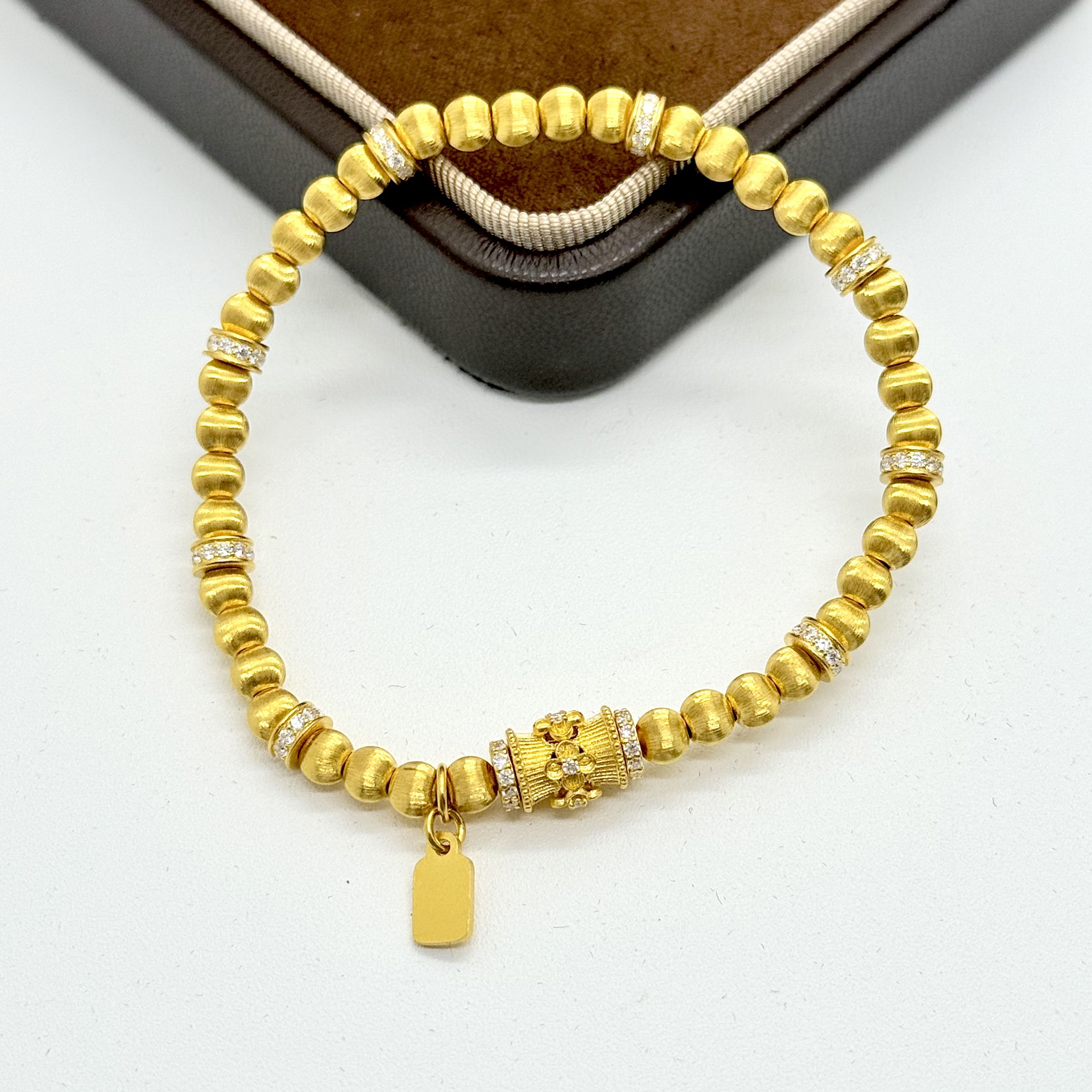 足金999【金纱鸢尾】古法黄金手串 金色转运珠葫芦轻奢（工费20/克）