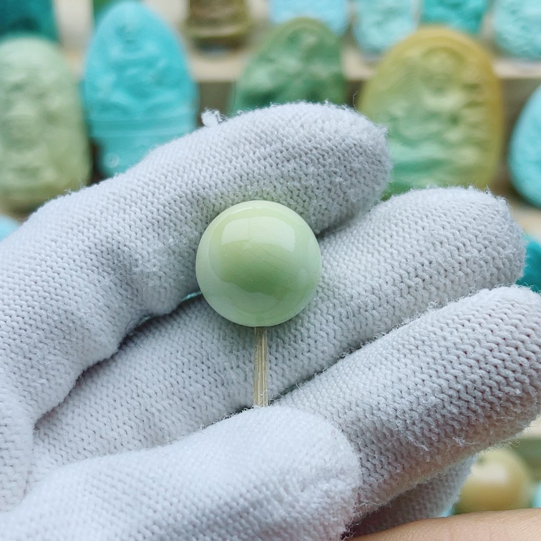 绿松石未镶嵌珠宝奇石16mm