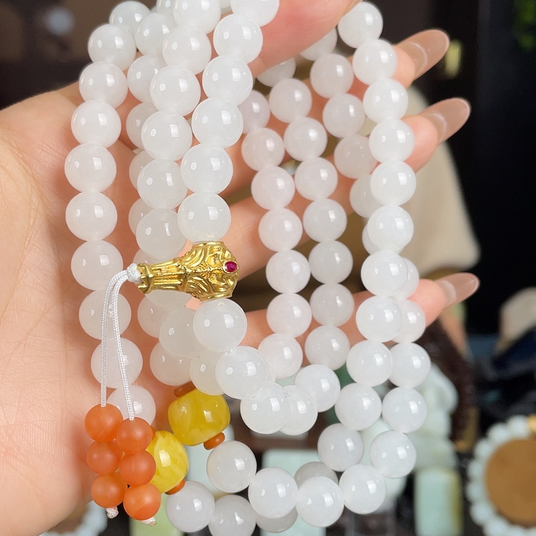 和田玉银S925镶嵌颈饰定制发货