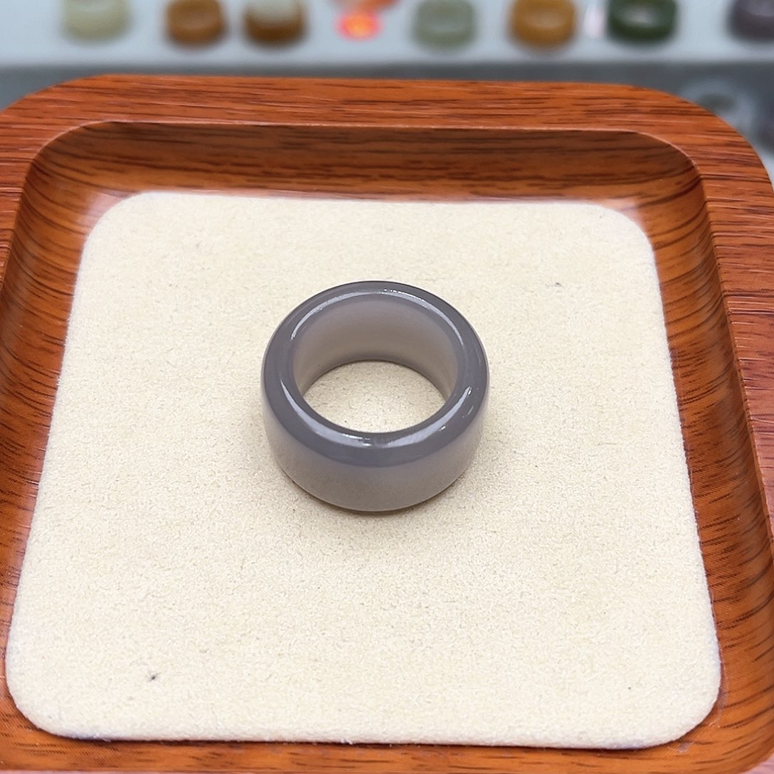 和田玉戒指未镶嵌15号