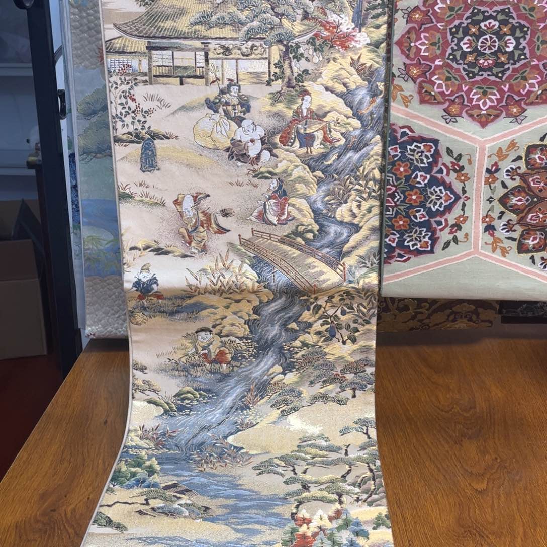织绣六通七福神缀织