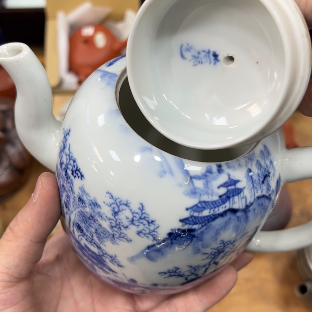 陶瓷日本中古工艺品摆件