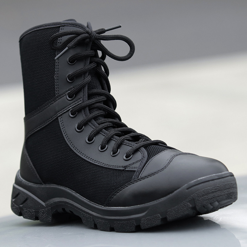  高帮安保靴速脱超轻透气耐磨战术鞋男女春夏秋冬季