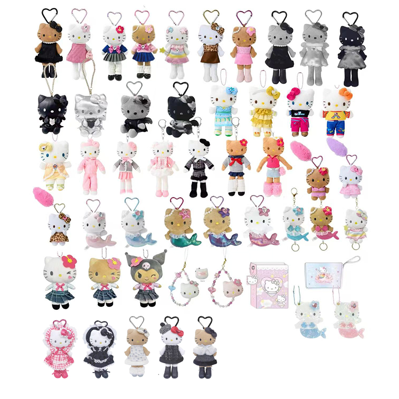 现货日本代购NIC黑皮长腿天使精灵kitty美人鱼独角兽毛绒挂件玩偶