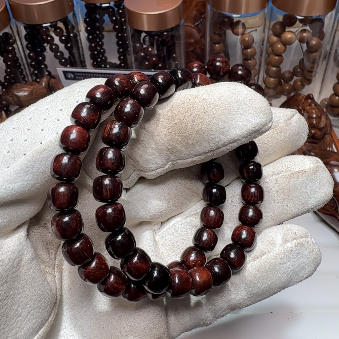 黄花梨/降香黄檀手串/手链海南黄花梨精工8✖️9紫油梨