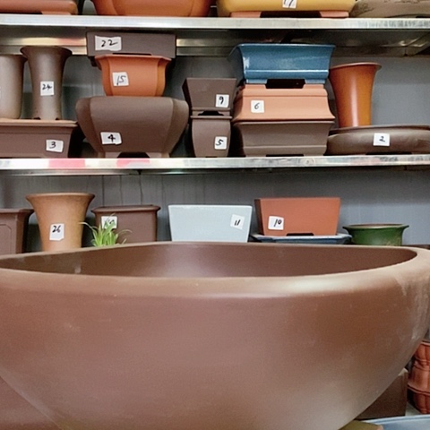 红陶宜兴紫砂花盆