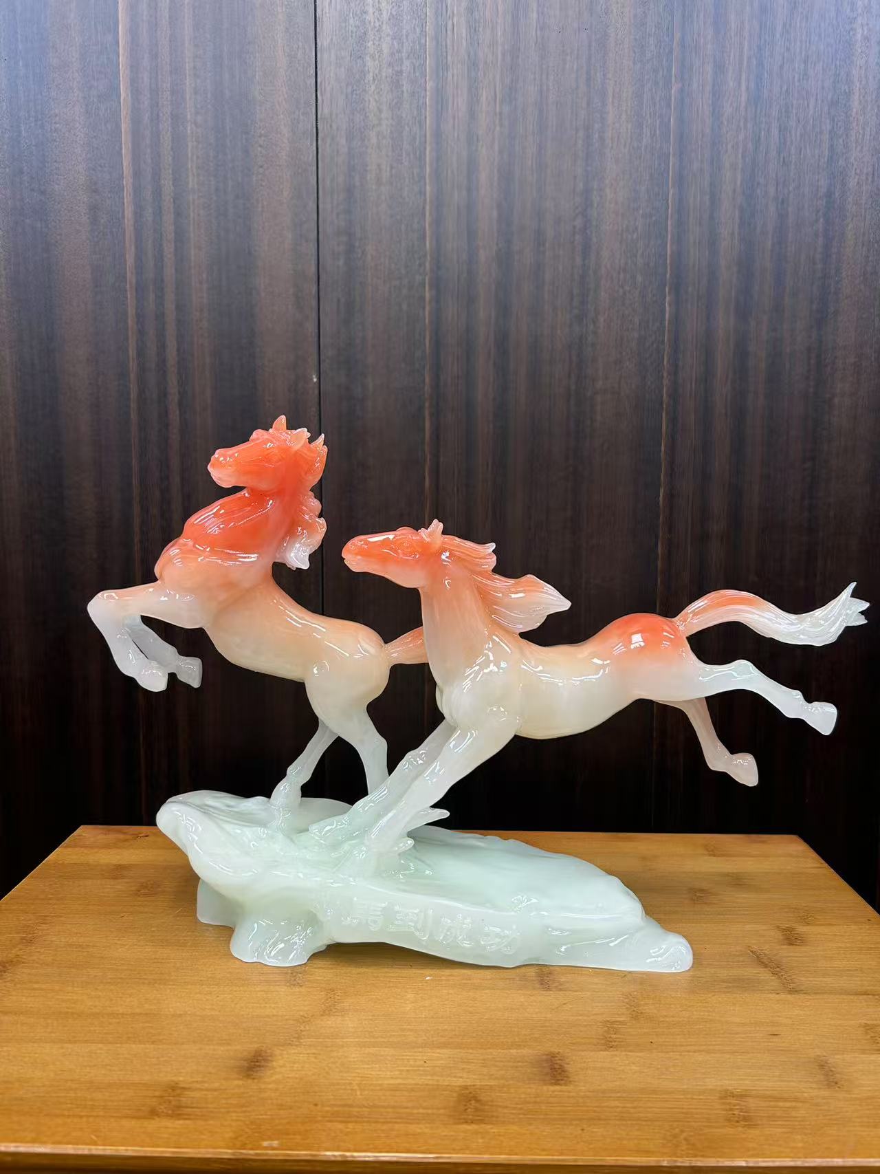 马到成功-玉石马摆件家居桌面装饰摆件