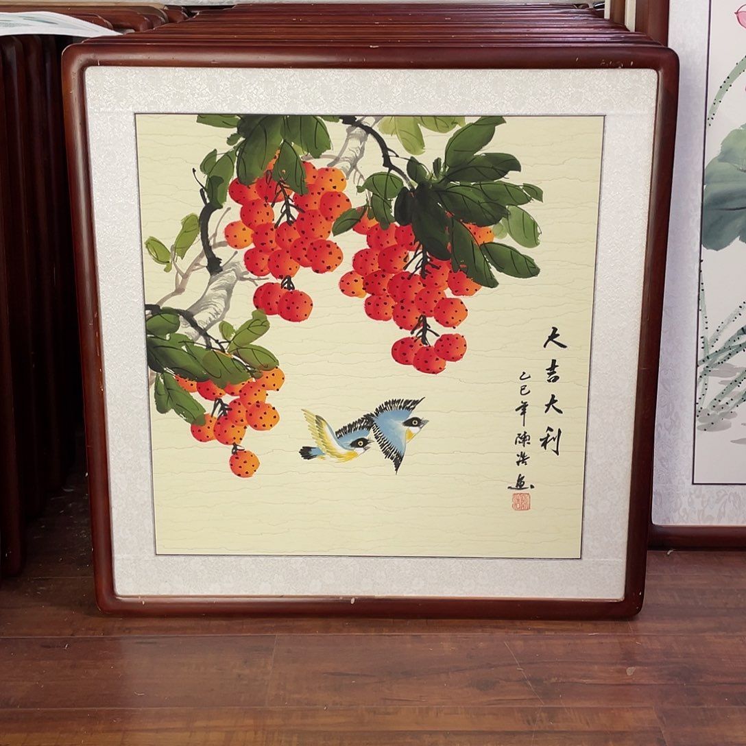 国画带框尺寸63*63厘米