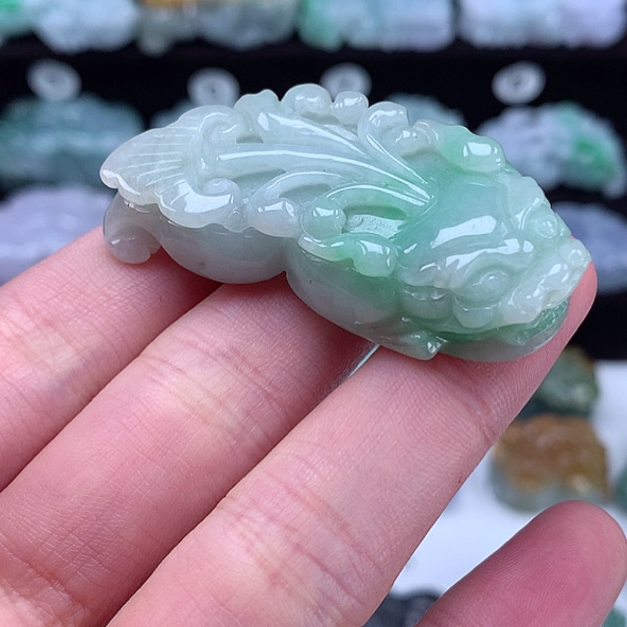 【闪购商品】翡翠颈饰未镶嵌貔貅