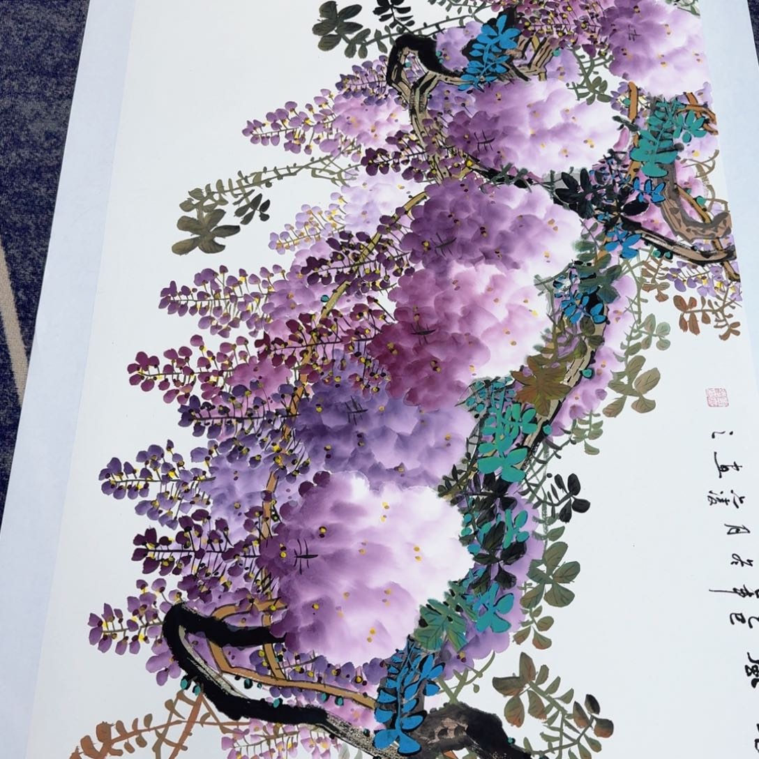 国画国画作品山水花鸟纯手绘