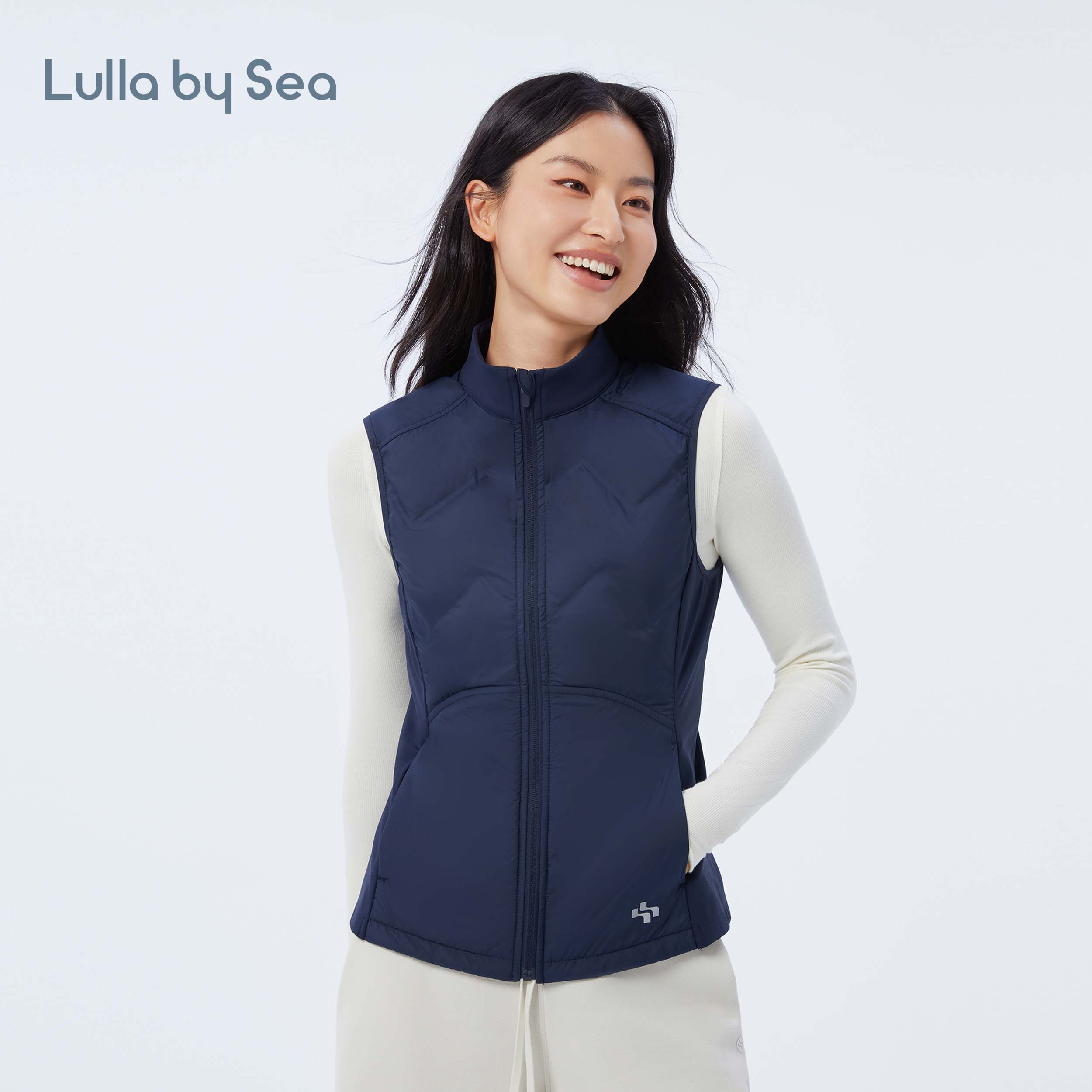 Lightwarm羽绒拼接夹棉马甲户外运动分区保暖背心 | Lulla by Sea