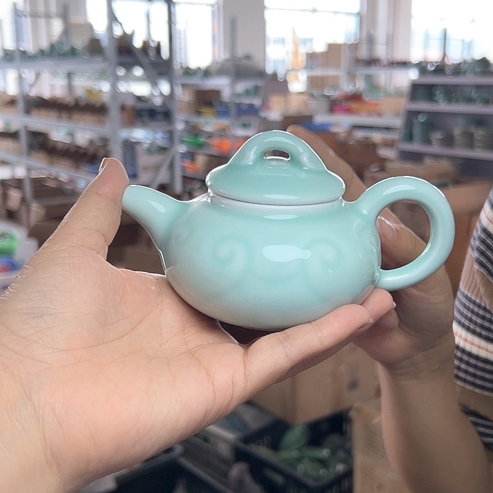 龙泉云间青瓷小米茶器