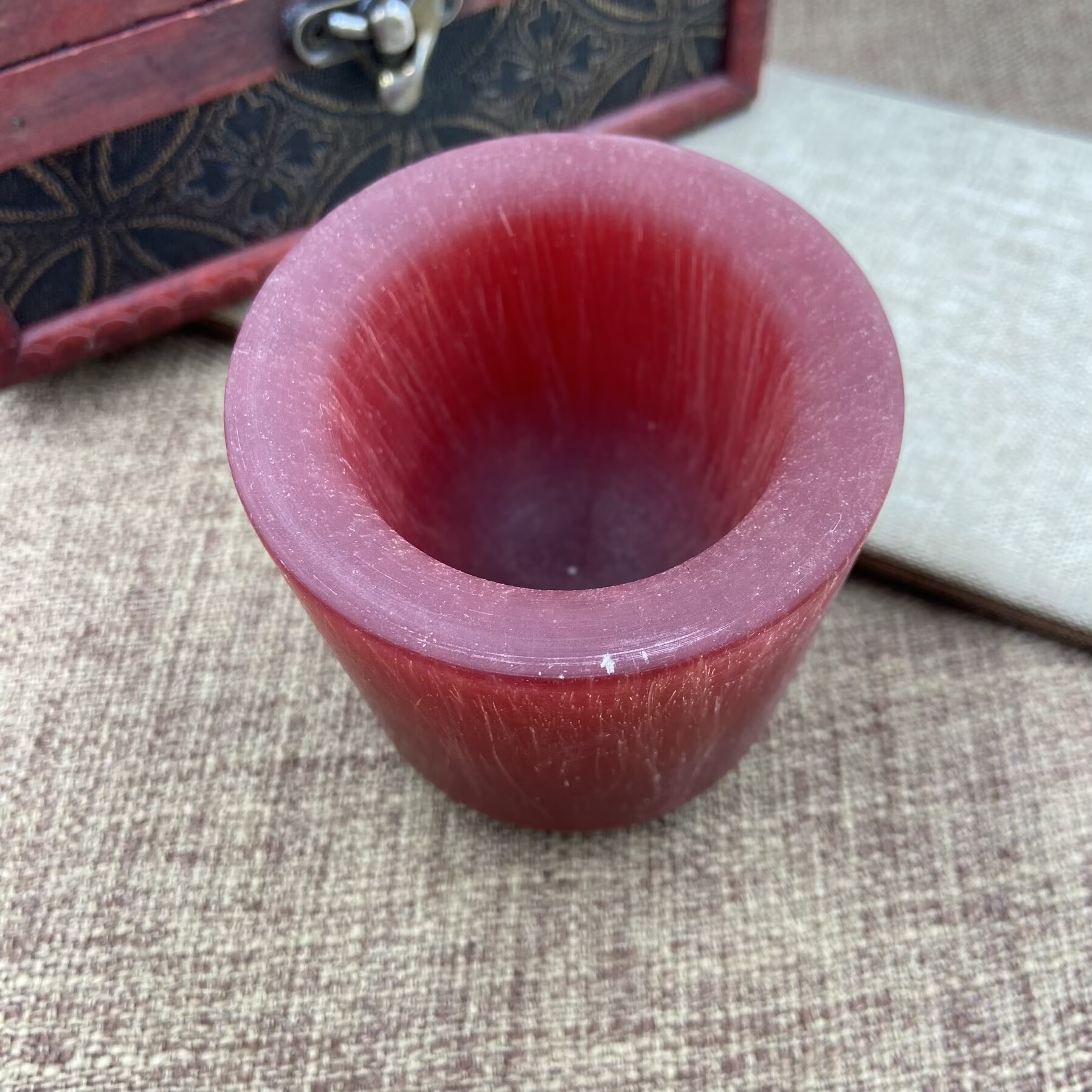 非金属珐琅吊坠 5868  时尚精品红色雕刻百搭杯子吊坠