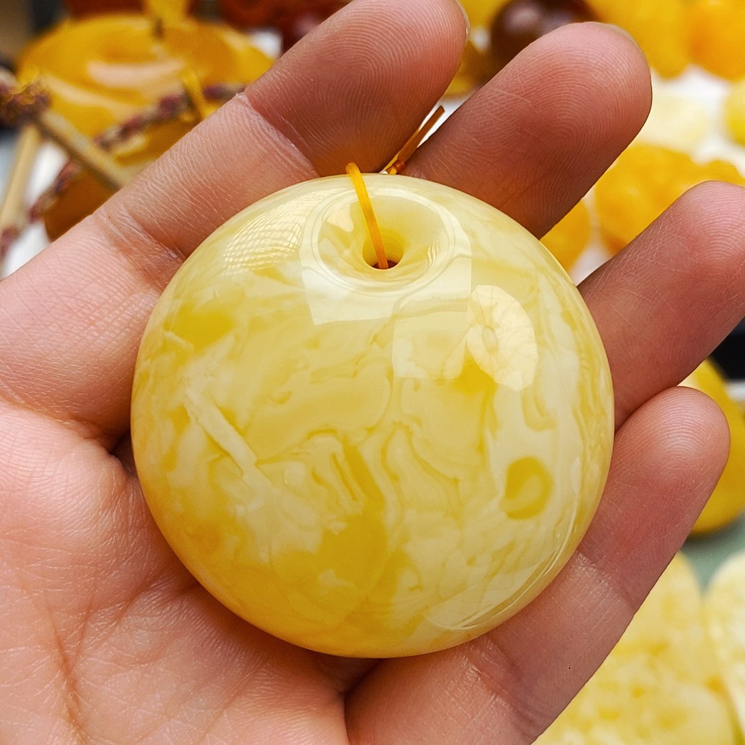 蜜蜡颈饰未镶嵌爱*天然保真假一赔十66