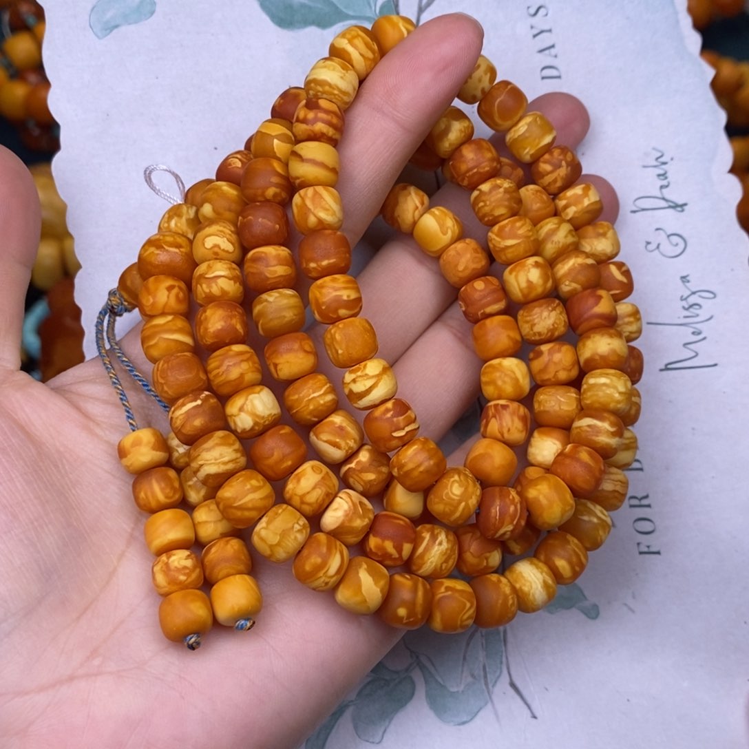 蜜蜡裸石未镶嵌道*蜜蜡