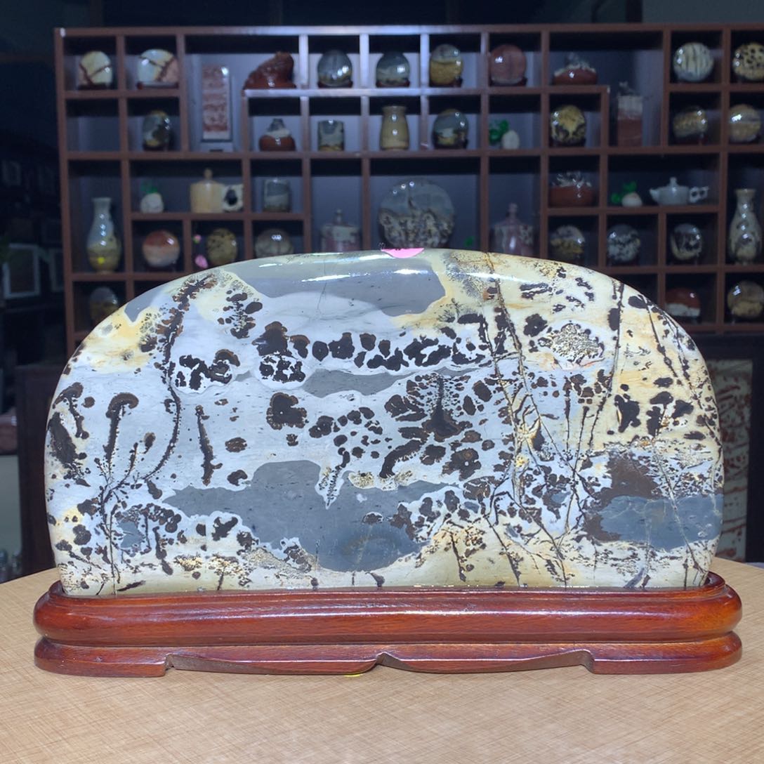 紫砂，广西国画石摆件，收藏观赏