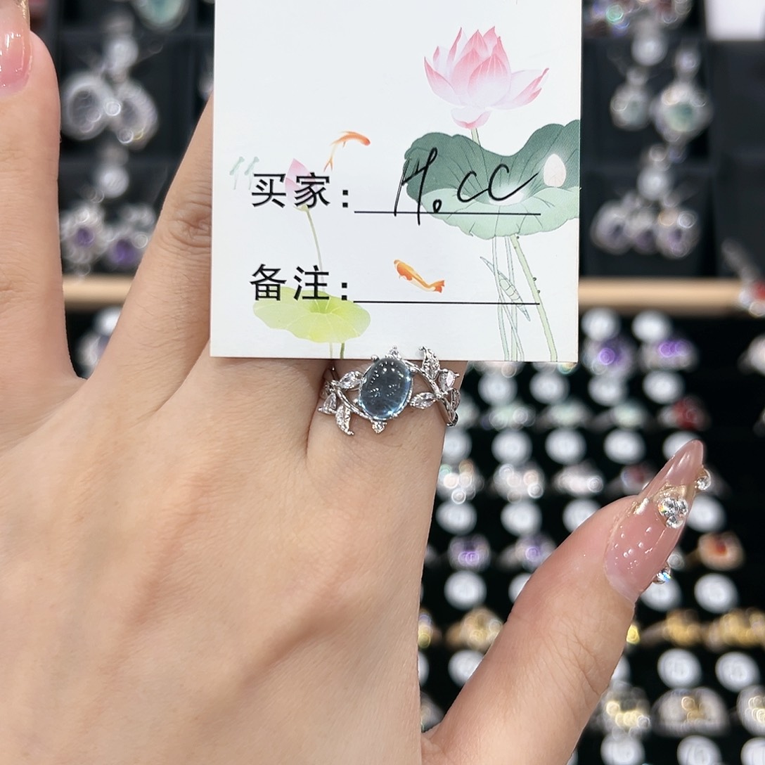 紫晶戒指银S925镶嵌戒指