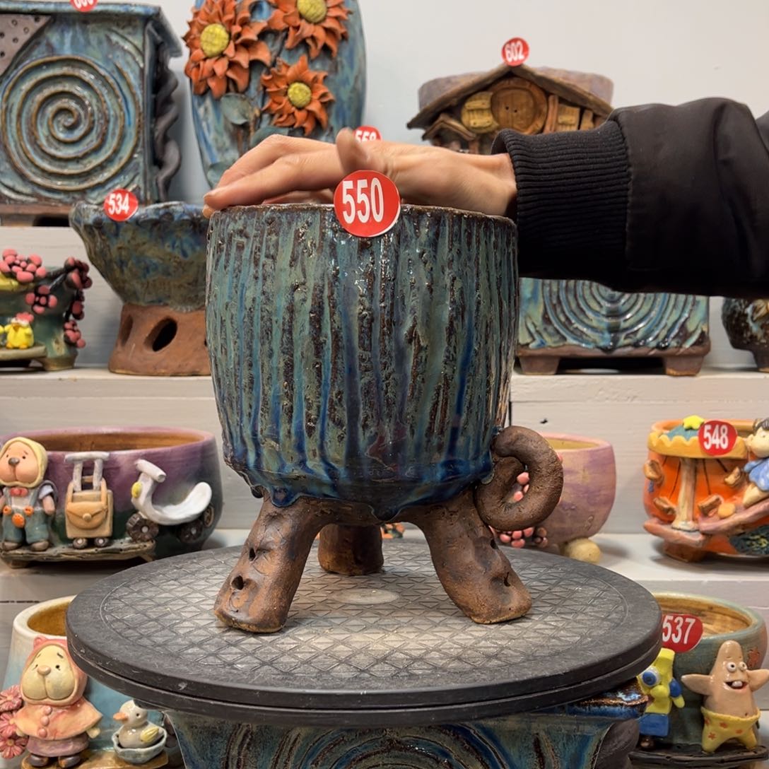 陶瓷陶然花盆特价550号